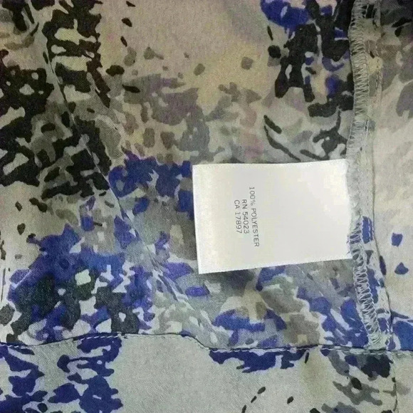 Banana Republic Petite Dress Gray Abstract Size 12P - Picture 5 of 15